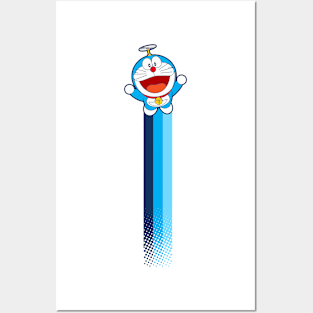 DORAEMON -3 coarse stripes Posters and Art